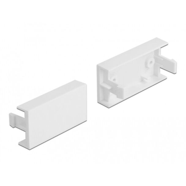 DeLOCK Easy 45 Module Cover Plate 45 x 22.5 mm 10 pieces white