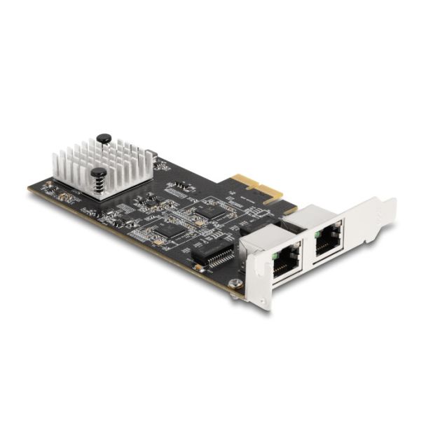 DeLOCK Scheda PCI Express x2 per 2 x RJ45 5 Gigabit LAN