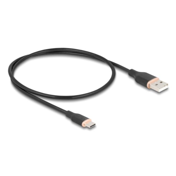 DeLOCK 81225 cavo USB USB 2.0 0,5 m USB A USB C Nero