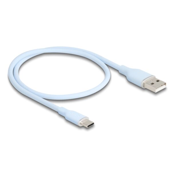 DeLOCK 81221 cavo USB USB 2.0 0,5 m USB A USB C Blu