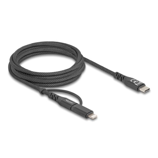DeLOCK 81171 cavo USB 2 m USB C USB C/Lightning Nero
