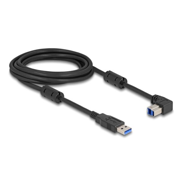 DeLOCK USB 5 Gbps Cable Type-A male to Type-B male 90° downwards angled 3 m