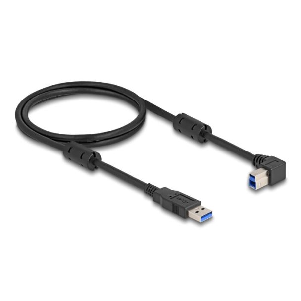 DeLOCK USB 5 Gbps Cable Type-A male to Type-B male 90° right angled 1 m
