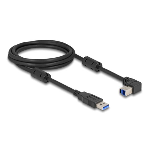 DeLOCK USB 5 Gbps Cable Type-A male to Type-B male 90° upwards angled 2 m