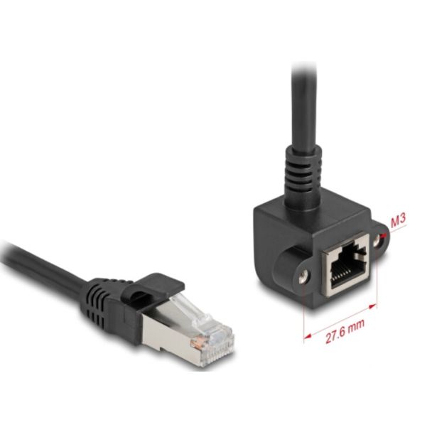 DeLOCK 81099 cavo di rete Nero 3 m Cat6 F/UTP (FTP)