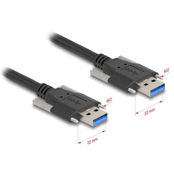 DeLOCK 80998 cavo USB USB 3.2 Gen 1 (3.1 Gen 1) 1 m USB A Nero