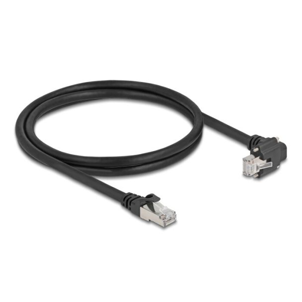 DeLOCK 80921 cavo di rete Nero 1 m Cat6 SF/UTP (S-FTP)