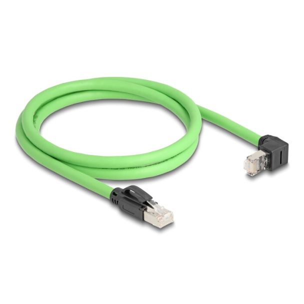 DeLOCK 80892 cavo di rete Nero, Verde 1 m Cat6a SF/UTP (S-FTP)