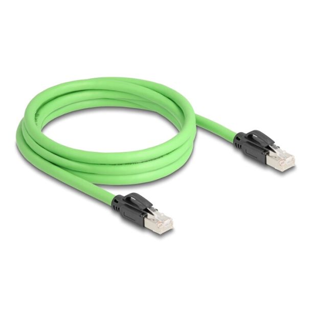 DeLOCK 80890 cavo di rete Nero, Verde 2 m Cat6a SF/UTP (S-FTP)