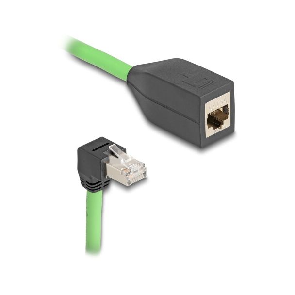 DeLOCK 80888 networking cable Black, Green 5 m Cat6a SF/UTP (S-FTP)