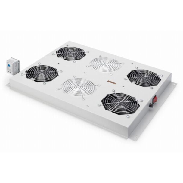 Digitus Unità di ventilazione da tetto, Unique rack server 4 ventole, termostato, interruttore