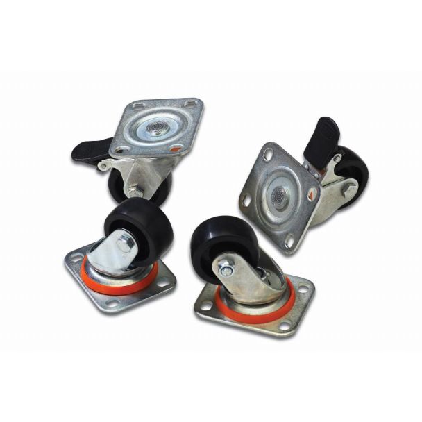 Digitus Lockable castors for free-standing 482.6 mm (19") network and server cabinets