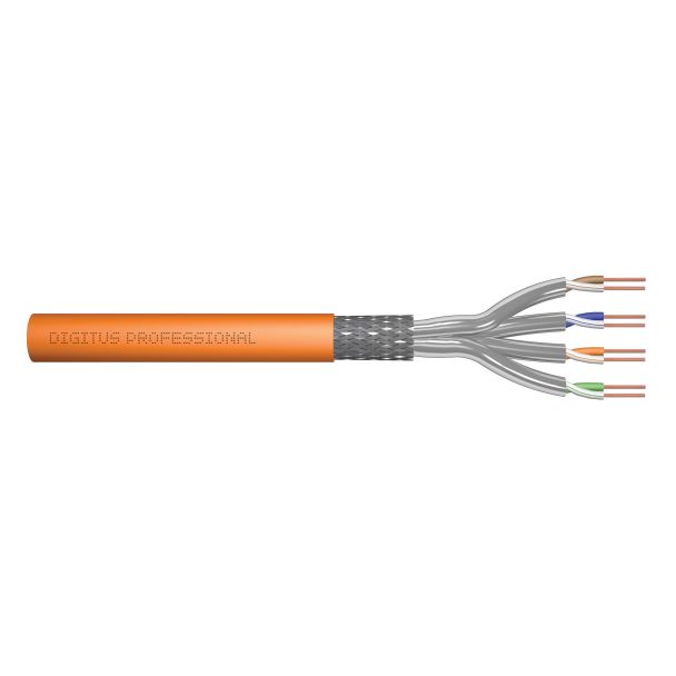 Digitus Cavo dati CAT 7 S/FTP - cavo di installazione, 50 m, simplex, Dca-s2, d1, a1