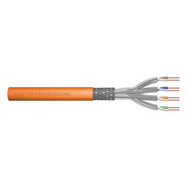 Digitus Cavo dati CAT 7 S/FTP - cavo di installazione, 100 m, simplex, Dca-s2, d1, a1