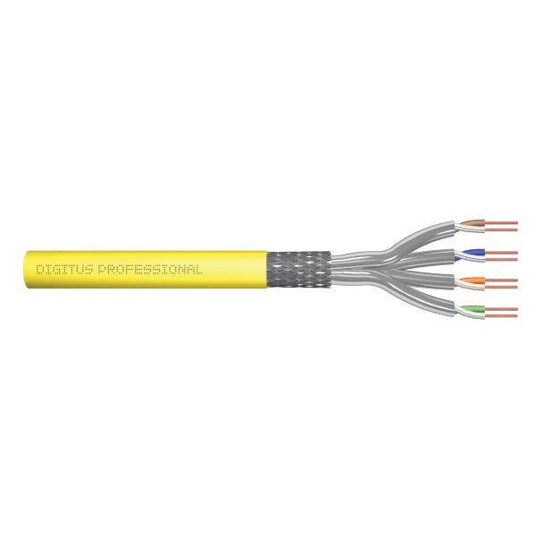 Digitus DK-1745-A-VH-10 cavo di rete Giallo 1000 m Cat7a S/FTP (S-STP) Rotondo