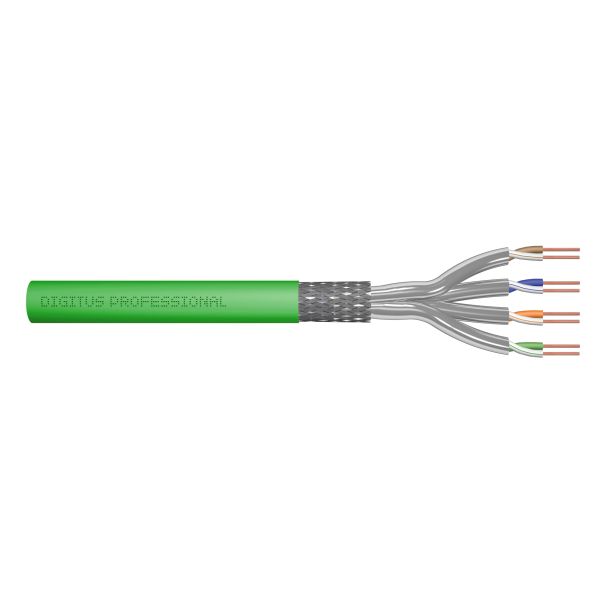Digitus Cavo dati CAT 8.2 S/FTP - cavo di installazione, 500 m, simplex, Dca-s2,d1,a1