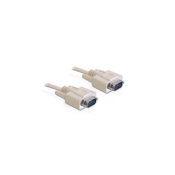 DeLOCK RS-232, 2m serial cable Beige DB-9