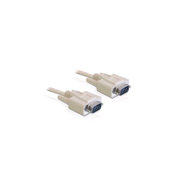 DeLOCK RS-232, 2m serial cable Beige DB-9