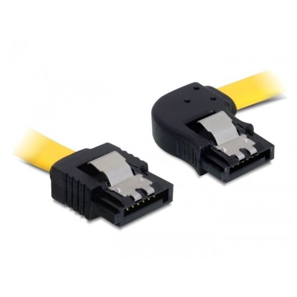 DeLOCK 0.3m SATA M/M SATA cable Yellow