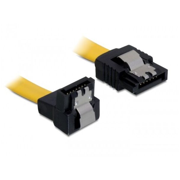 DeLOCK 0.7m SATA M/M SATA cable Yellow