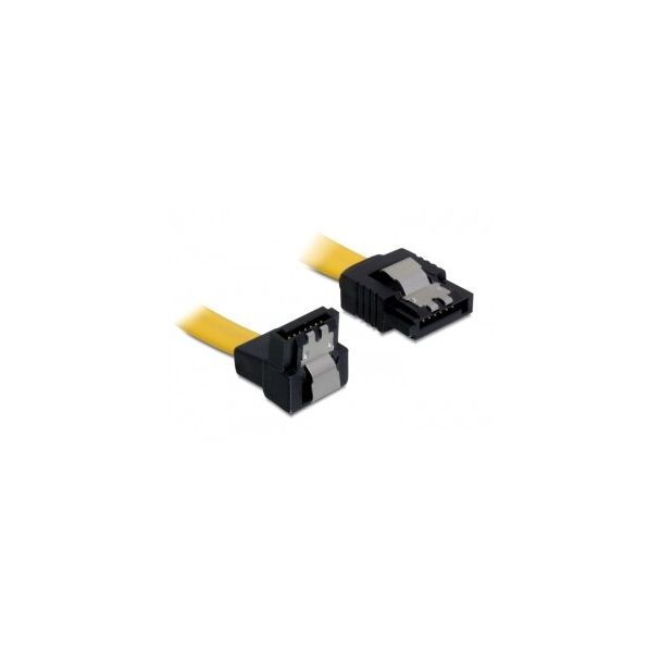 DeLOCK 0.2m SATA M/M SATA cable SATA 7-pin Yellow