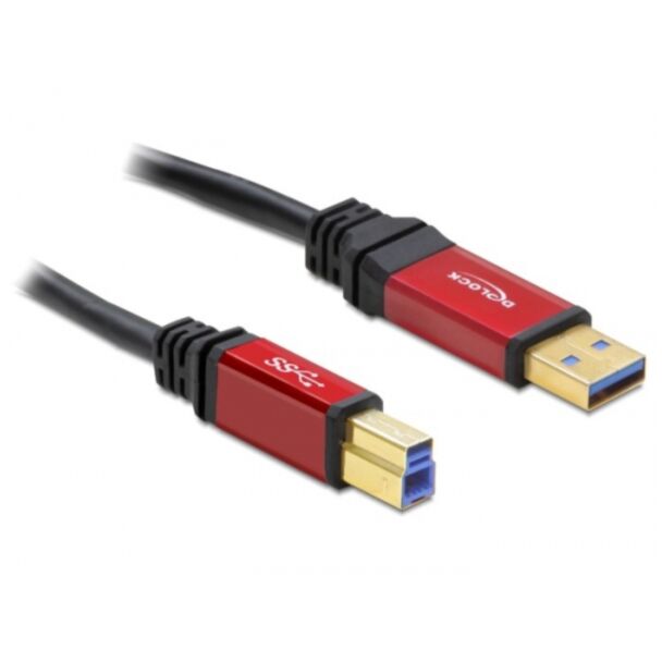 DeLOCK 5.0m USB 3.0 A-B USB cable USB 3.2 Gen 1 (3.1 Gen 1) 5 m USB A USB B