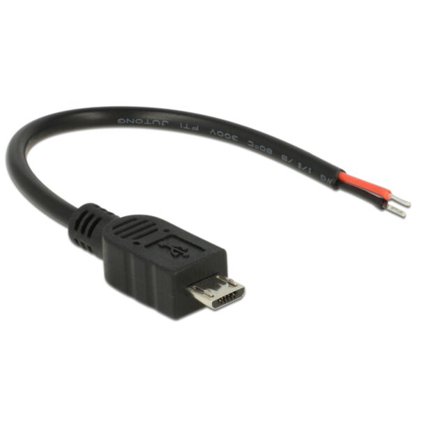 DeLOCK 82697 USB cable USB 2.0 0.1 m Micro-USB B Black