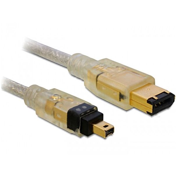 DeLOCK FireWire A/A, 2.0m 2 m 6-p 4-p Grey
