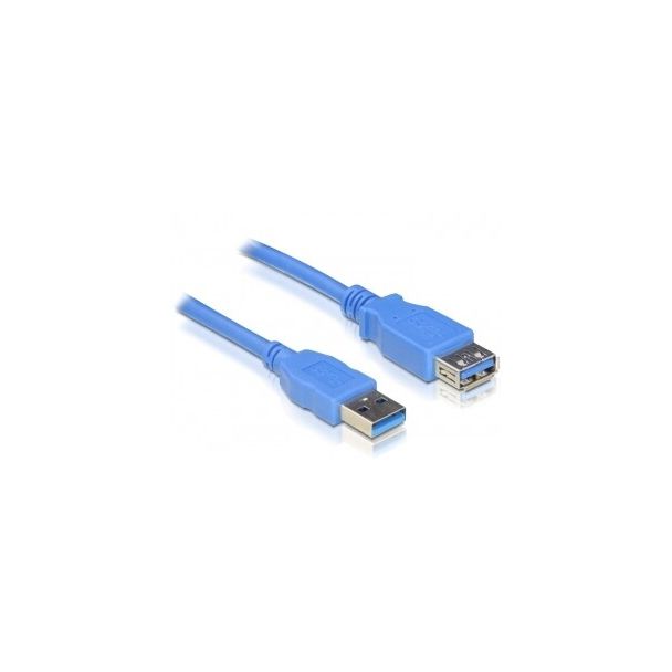 DeLOCK USB 3.0-A M/F - 2m USB cable USB A Blue