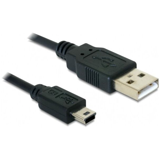DeLOCK 82273 USB cable USB 2.0 1 m USB A Mini-USB B Black
