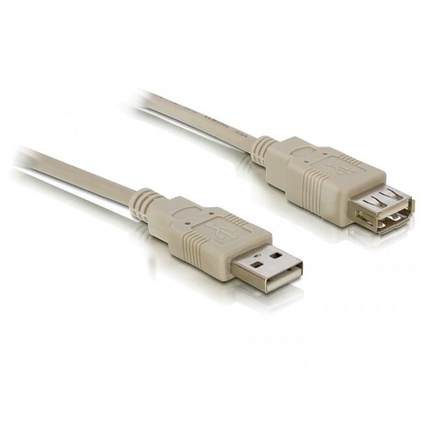 DeLOCK Cable USB 2.0 extension A/A 3m USB cable USB A Grey