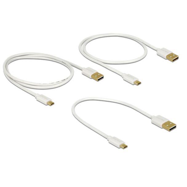 DeLOCK 83679 USB cable USB 2.0 USB A Micro-USB B White