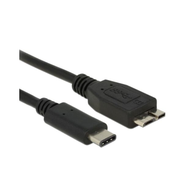 DeLOCK 0.5m USB3.1 C - MicroUSB3.1 B USB cable USB 3.2 Gen 2 (3.1 Gen 2) USB C Micro-USB B Black