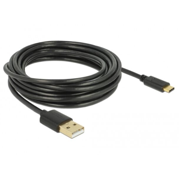 DeLOCK 83669 USB cable USB 2.0 4 m USB A USB C Black