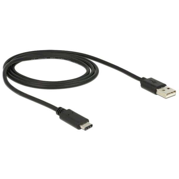 DeLOCK 83600 cavo USB USB 2.0 1 m USB C USB A Nero