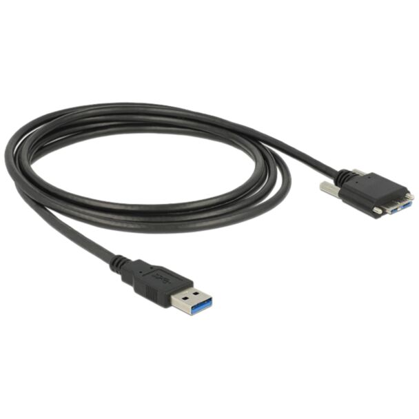 DeLOCK 83599 USB cable USB 3.2 Gen 1 (3.1 Gen 1) 3 m USB A Micro-USB B Black