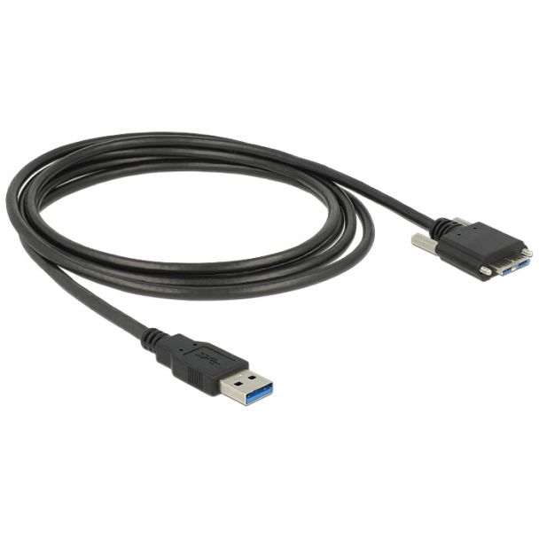 DeLOCK 83599 USB cable USB 3.2 Gen 1 (3.1 Gen 1) 3 m USB A Micro-USB B Black