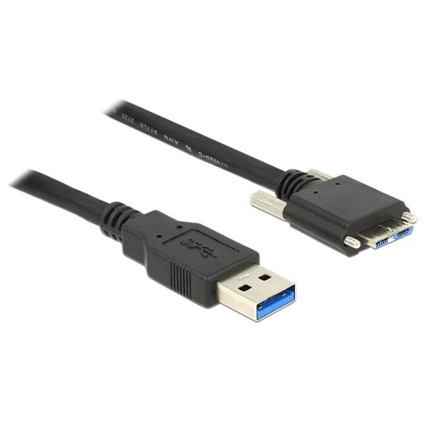 DeLOCK 2m USB 3.0 cavo USB USB 3.2 Gen 1 (3.1 Gen 1) USB A Micro-USB B Nero