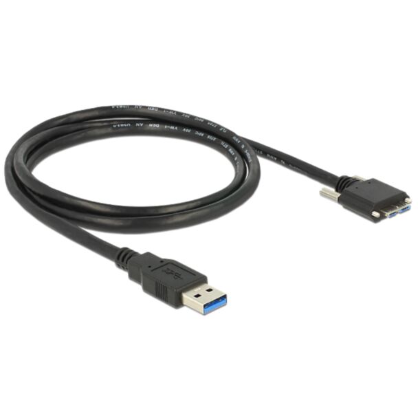 DeLOCK 1m USB 3.0 USB cable USB 3.2 Gen 1 (3.1 Gen 1) USB A Micro-USB B Black