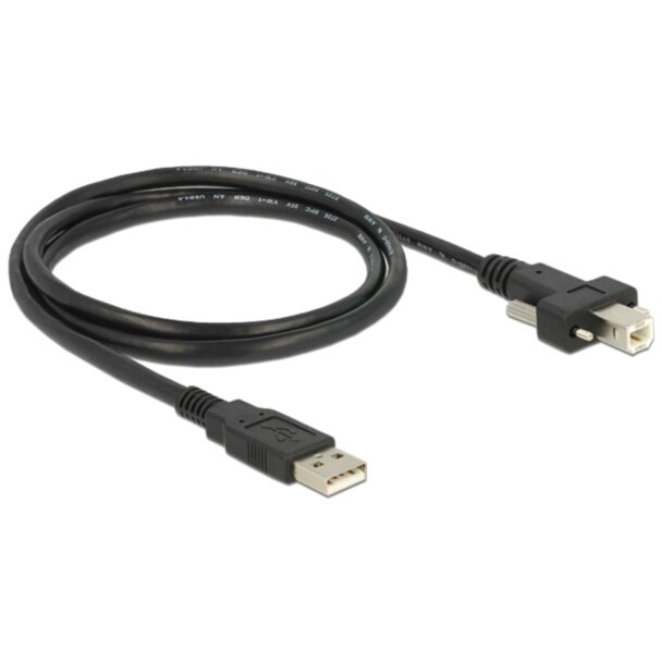 DeLOCK 83594 USB cable USB 2.0 1 m USB A USB B Black
