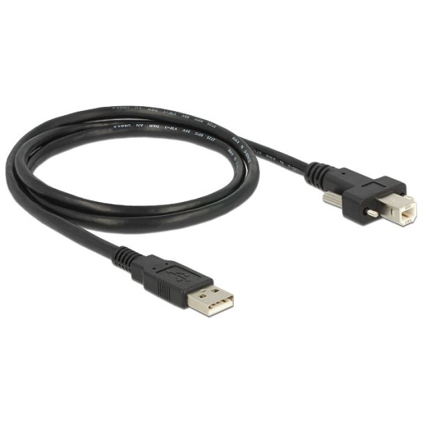 DeLOCK 83594 USB cable USB 2.0 1 m USB A USB B Black