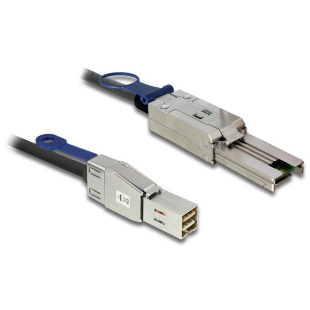 DeLOCK 2m, Mini SAS HD SFF-8644 - Mini SAS SFF-8088 Black
