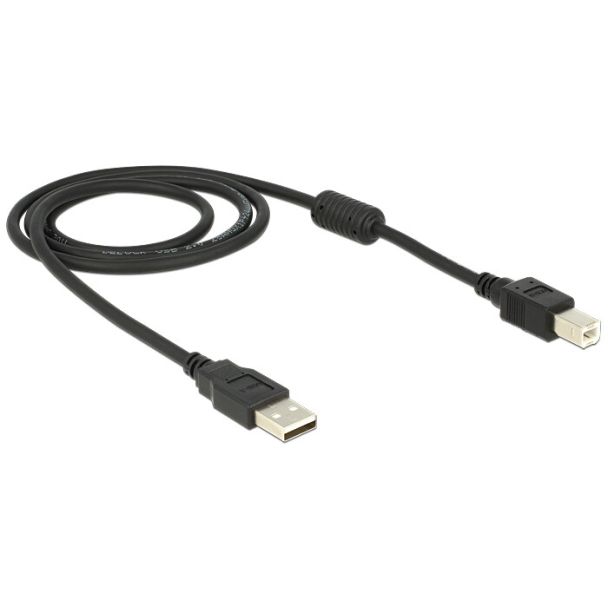 DeLOCK 83566 cavo USB USB 2.0 1 m USB A USB B Nero