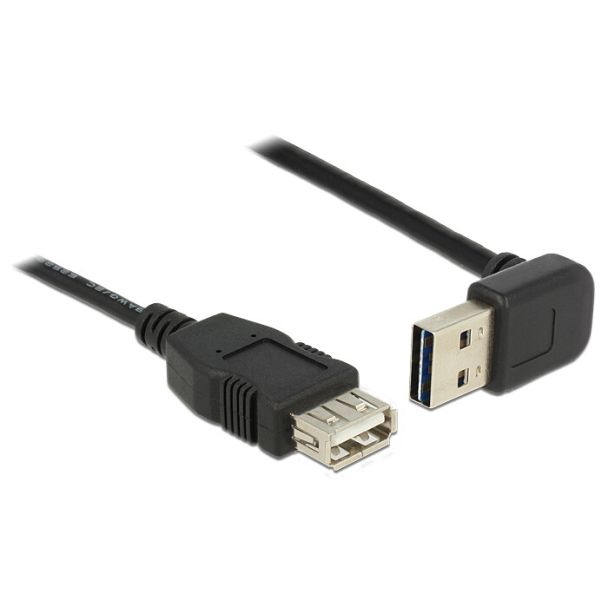 DeLOCK 2m, USB 2.0-A - USB 2.0-A USB cable USB A Black