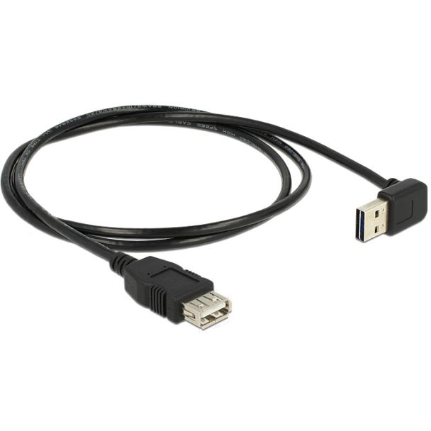 DeLOCK 1m, USB 2.0-A - USB 2.0-A cavo USB USB A Nero