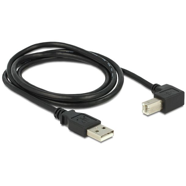 DeLOCK 1m, USB 2.0-A - USB 2.0-B cavo USB USB A USB B Nero