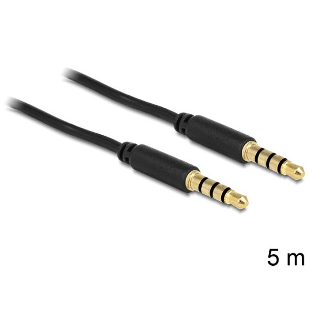 DeLOCK 83438 audio cable 5 m 3.5mm Black