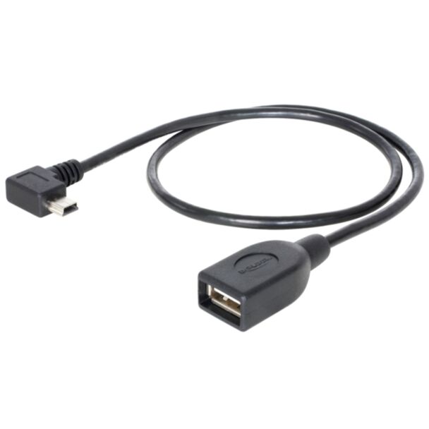 DeLOCK 83356 USB cable USB 2.0 0.5 m Mini-USB A USB A Black