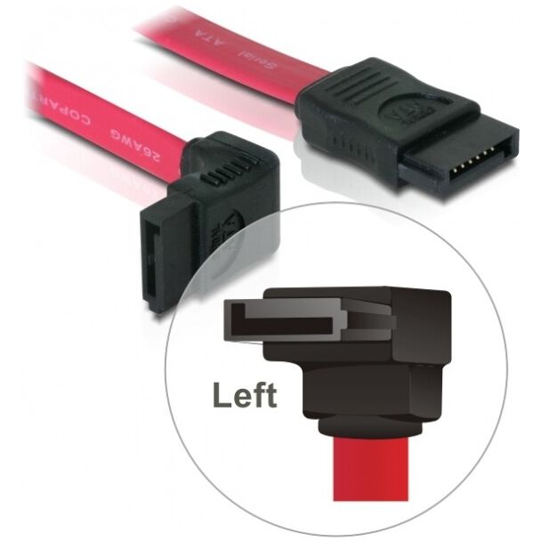 DeLOCK - 0.22m SATA cable Red