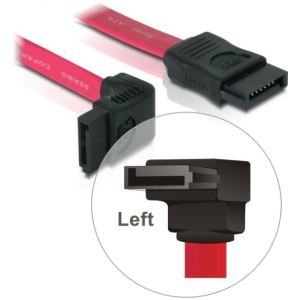 DeLOCK - 0.22m SATA cable Red